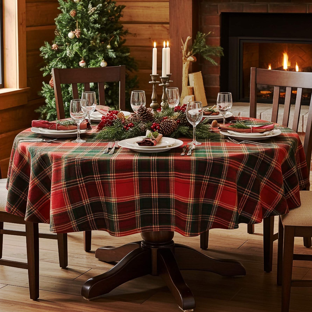 Tessile Tartan 2025 Tovaglia tonda cm. 180