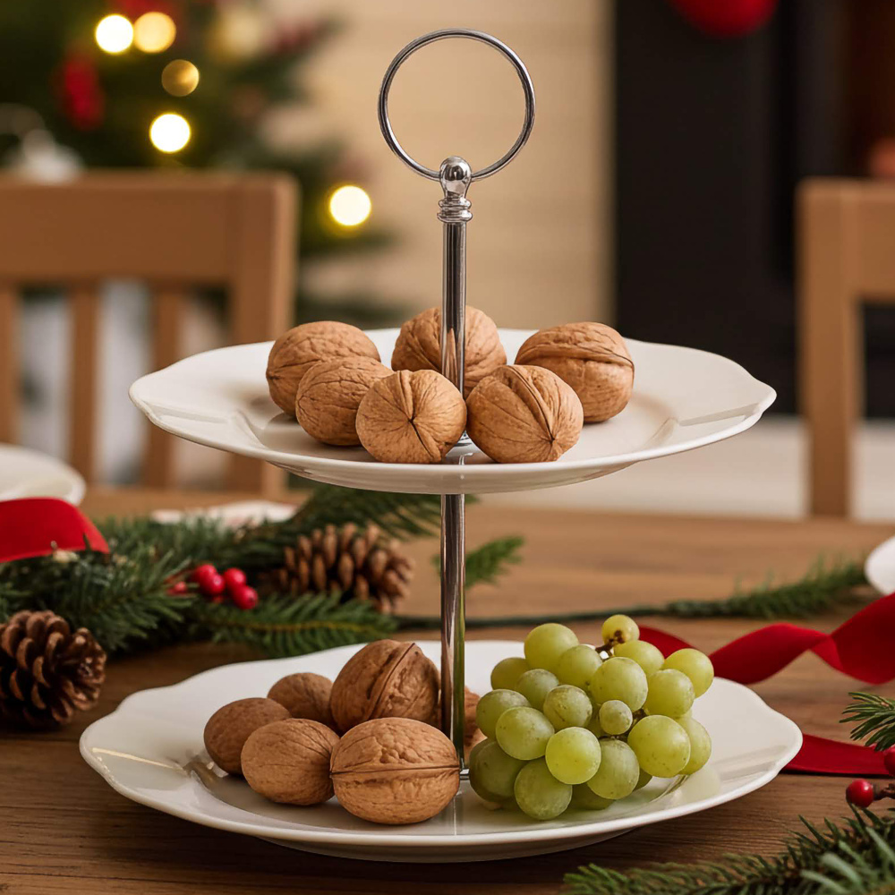 Alzata festonata 2 piani